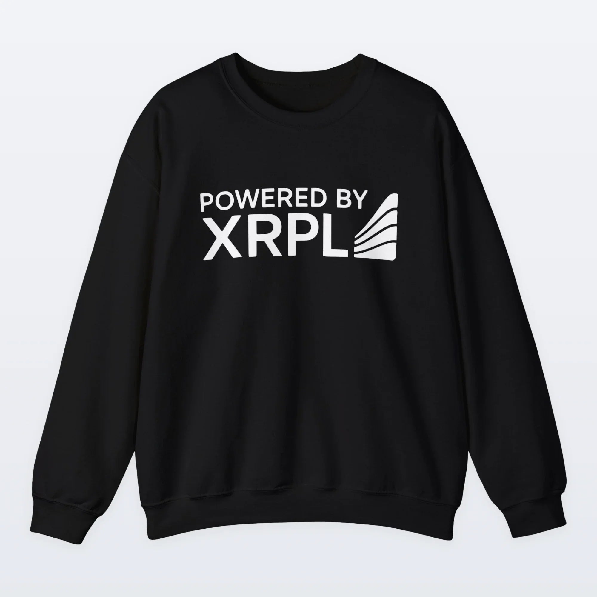 black XRP powered crewneck