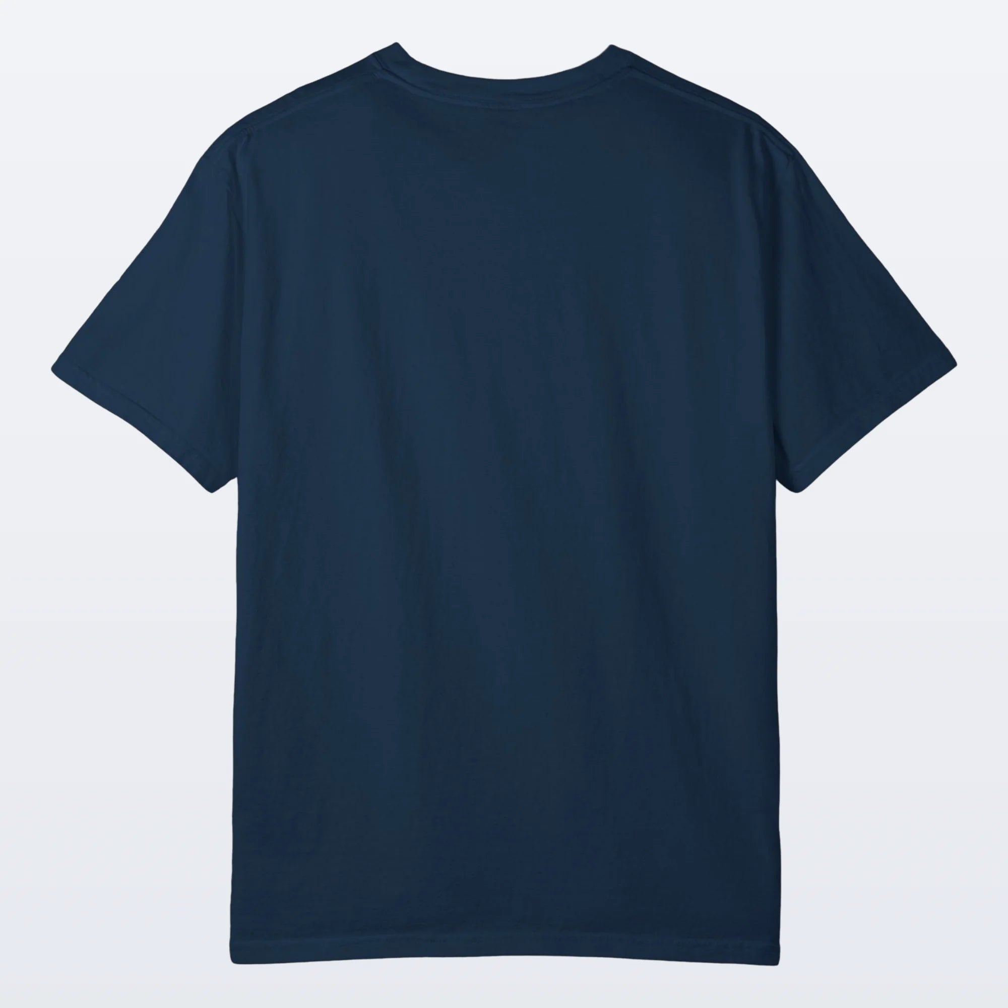Navy blue XRP t-shirt on a light gray background