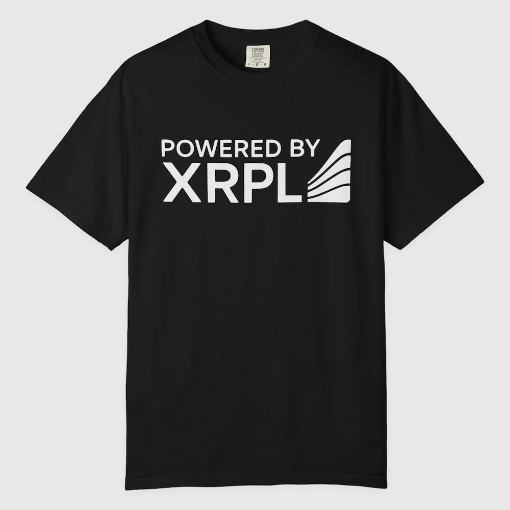 XRPL Supply XRP Tee XRPL Powered Front View XRP Streetwear
